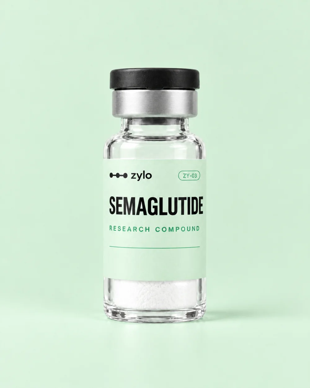 Semaglutide research vial — zylo