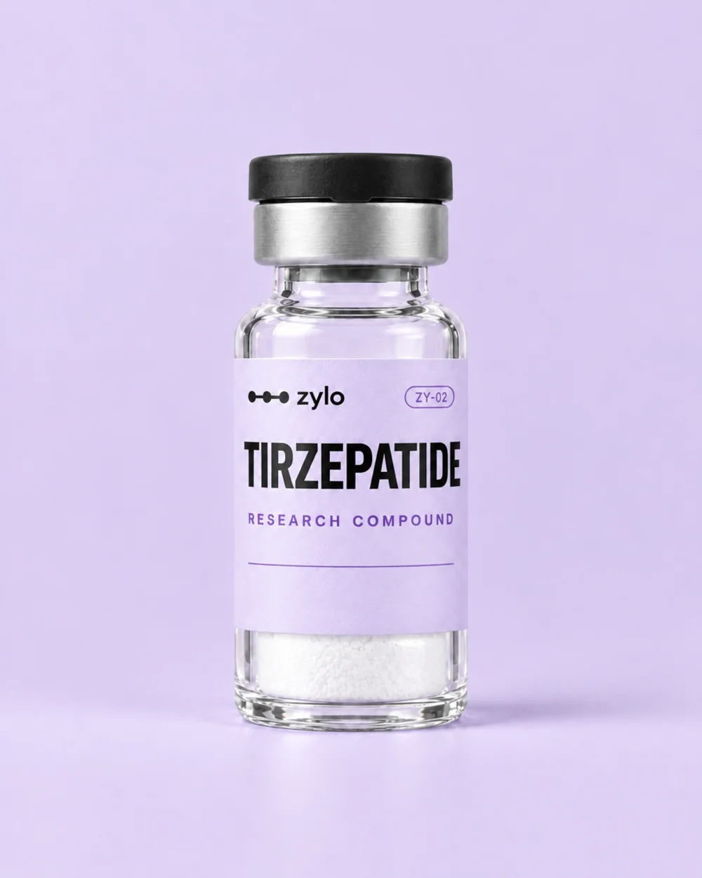 Tirzepatide research vial — zylo